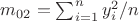 $m_{02} = \sum_{i=1}^n y_i^2/n$