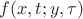 $f(x,t;y,\tau)$