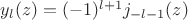 $y_l (z) = (-1)^{l+1}j_{-l-1}(z)$
