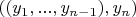 $((y_1,...,y_{n-1}),y_n)$