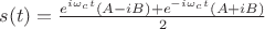 $s(t)=\frac{e^{i\omega_c t}(A-iB)+e^{-i\omega_c t}(A+iB)}{2}$