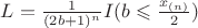 $ L = \frac {1}{(2b+1)^{n}} I(b \leqslant \frac {x_{(n)}}{2})$