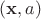 $(\mathbf{x},a)$