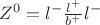 $Z^0 = l^-\frac{l^+}{b^+}l^-$