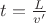 $t=\frac{L}{v'}$