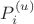 $P_i^{(u)}$