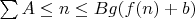 $\sum{A\le n\le B} g(f(n)+b)$