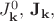 $J_{\mathbf{k}}^0,\, \mathbf{J_k},$