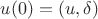 $u(0)= (u,\delta)$