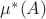$\mu^\ast(A)$