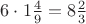$6\cdot 1\tfrac49=8\tfrac23$