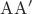 $\mathrm{AA}'$