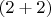 $(2+2)$