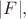 $|F|,$