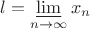 $l=\varliminf\limits_{n\to\infty}x_n$