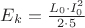 $E_k=\frac{L_0\cdot I_0^2}{2\cdot 5}$