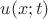 $u(x; t)$