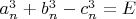 $a_n^3+b_n^3-c_n^3= E$