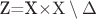 Z=\rm X\times \rm X\setminus\Delta