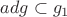$ad g\subset g_1$