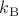 $k_{\mathrm{B}}$