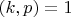 $(k,p)=1$