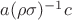$a(\rho\sigma)^{-1} c$