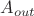 ${A_{out}}$