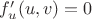 $f'_u(u,v)=0$