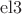 $\operatorname{el3}$
