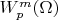 $W_p^m(\Omega)$