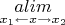 $\mathop{alim}\limits_{x_1\gets x\to x_2}$