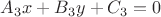$A_3x+B_3y+C_3=0$