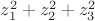 $z_1^{2}+z_2^{2}+z_3^{2}$