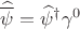 $\widehat{\overline\psi}=\widehat\psi^\dagger\gamma^0$