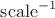 $\mathrm{scale}^{-1}$