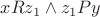 $x R z_1 \wedge z_1 P y$