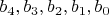 $b_4, b_3, b_2, b_1, b_0$