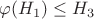 $\varphi(H_1)\leq H_3$