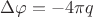 $ \Delta \varphi = -4\pi q$