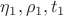 $\eta_1, \rho_1, t_1$ $\eta_1, \rho_1, t_1$