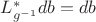 $L_{g^{-1}}^* db = db$