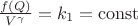 $\frac {f(Q)} {V^\gamma}=k_1=\operatorname{const}$