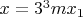 $x=3^3mx_1$