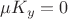 $\mu K_y=0$ $\mu K_y=0$