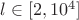 $l \in [2,10^4]$