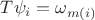 $T \psi_i=\omega_{m(i)}$