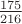 $\frac{175}{216}$