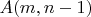 $A(m,n-1)$
