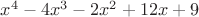 $x^4-4x^3-2x^2+12x+9$